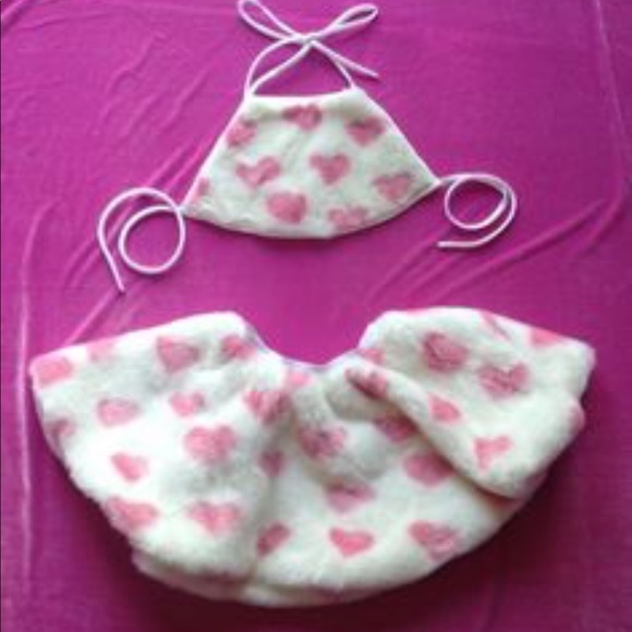 Dolls Kill Dresses & Skirts - EUC 💕Nikki Lipstick x Rio Warner Furry Heart Set